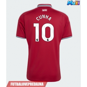 Lacne Muži Futbalové dres Manchester United Matheus Cunha #10 2026-27 Krátky Rukáv - Domáci